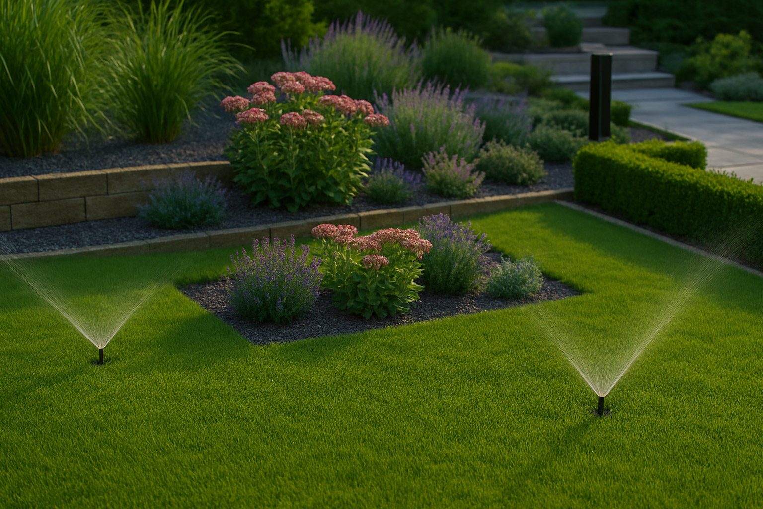 Seitz Garten- und Landschaftsbau - Gartenpflege im Hochsommer Bewässerung